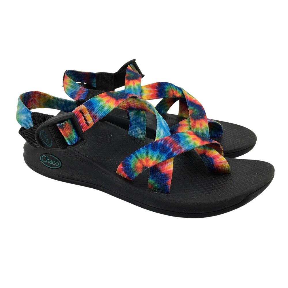 Chaco Z/1 Classic Sandals Rainbow Tie Dye Print Hiking Outdoor Boho Women's 7